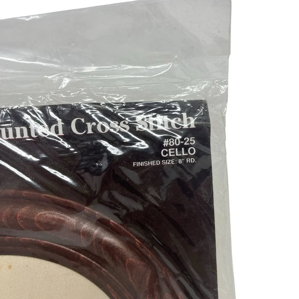Vintage Janlynn Counted Cross Stitch Kit Cello #80-25‎ NEW Musical Instrument